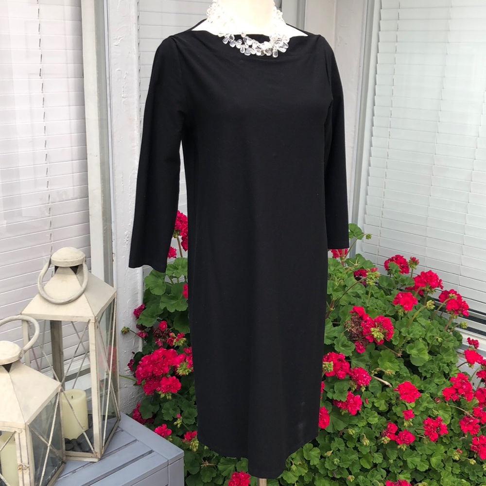 Eileen Fisher square neck stretch jersey dress
